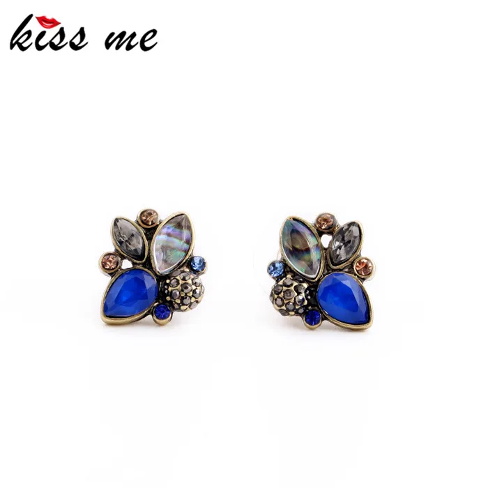 KISS ME Elegant Rhinestone Earrings Wholesale Mulit Color Retro Pendientes Stud Earrings Jewelry
KISS ME Elegant Rhinestone Earrings Wholesale Mulit Color Retro Pendientes Stud Earrings Jewelry