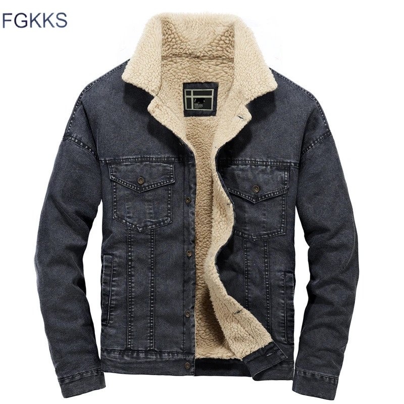 FGKKS Winter Warm Men Denim Jackets Coat 2019 Male Brand Fashion Bomber Jacket Men's High Quality Cowboy Jacket Outerwear
FGKKS Winter Warm Men Denim Jackets Coat 2019 Male Brand Fashion Bomber Jacket Men's High Quality Cowboy Jacket Outerwear