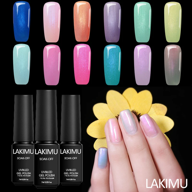 Lakimu Beauty Pearl Shell Gel Polish UV Gel Nail Polish Glitter Hybrid Gel Varnish Top Base Primer Poly Gel All for Nails 7ml
Lakimu Beauty Pearl Shell Gel Polish UV Gel Nail Polish Glitter Hybrid Gel Varnish Top Base Primer Poly Gel All for Nails 7ml