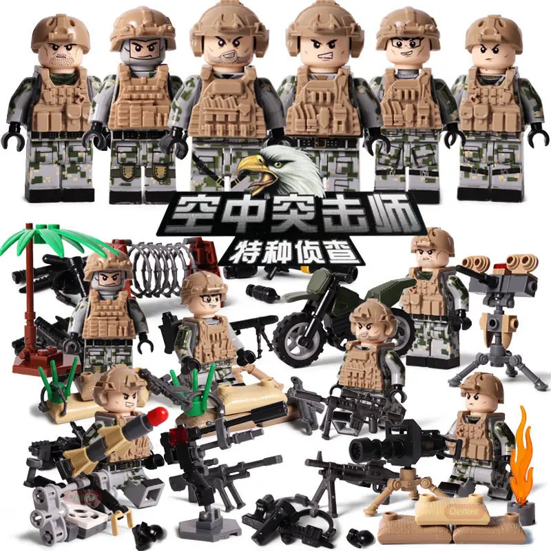 Modern military brickmania figures U.S.A 101st Airborne Division block United States Air Assault force minifigs weapon brick toy
Modern military brickmania figures U.S.A 101st Airborne Division block United States Air Assault force minifigs weapon brick toy
