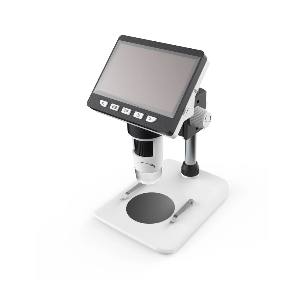 50x 1080P 1000x 4.3inch Portable Digital Microscope Desktop LCD soldering electronic Microscope with High Brightness 8 LEDs
50x 1080P 1000x 4.3inch Portable Digital Microscope Desktop LCD soldering electronic Microscope with High Brightness 8 LEDs