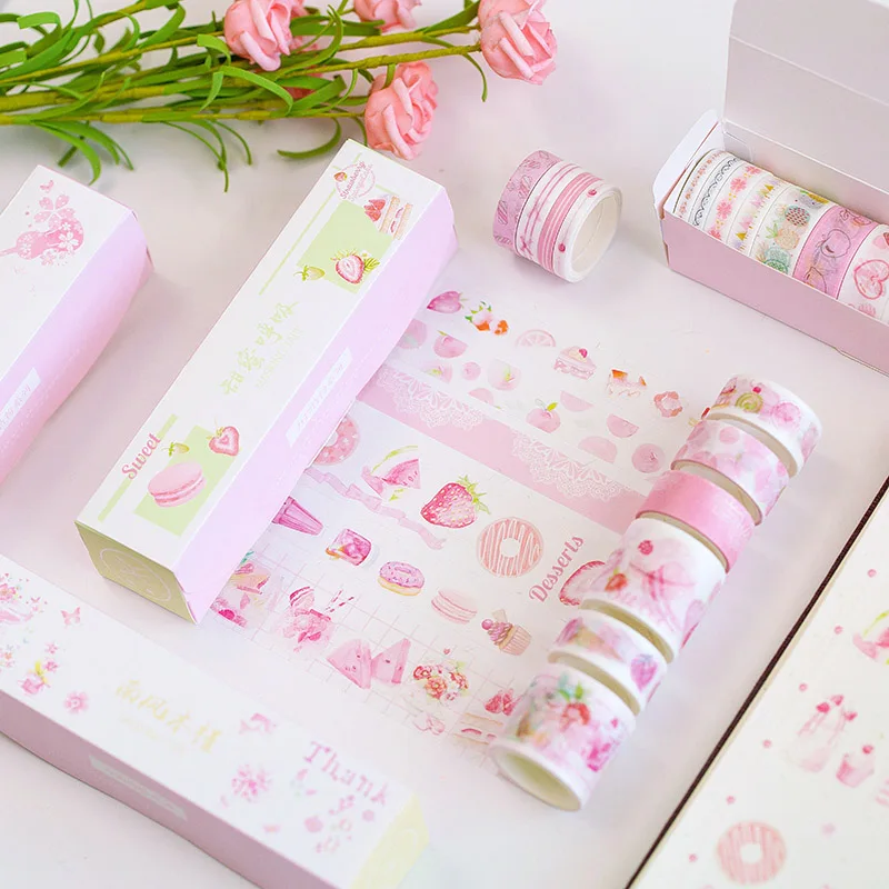 10Pcs Lovely Pink Washi Tape Kawaii Cherry Bear Decorative Adhesive Tape Cute Masking Tape For Kids Scrapbooking Photos Albums
10Pcs Lovely Pink Washi Tape Kawaii Cherry Bear Decorative Adhesive Tape Cute Masking Tape For Kids Scrapbooking Photos Albums