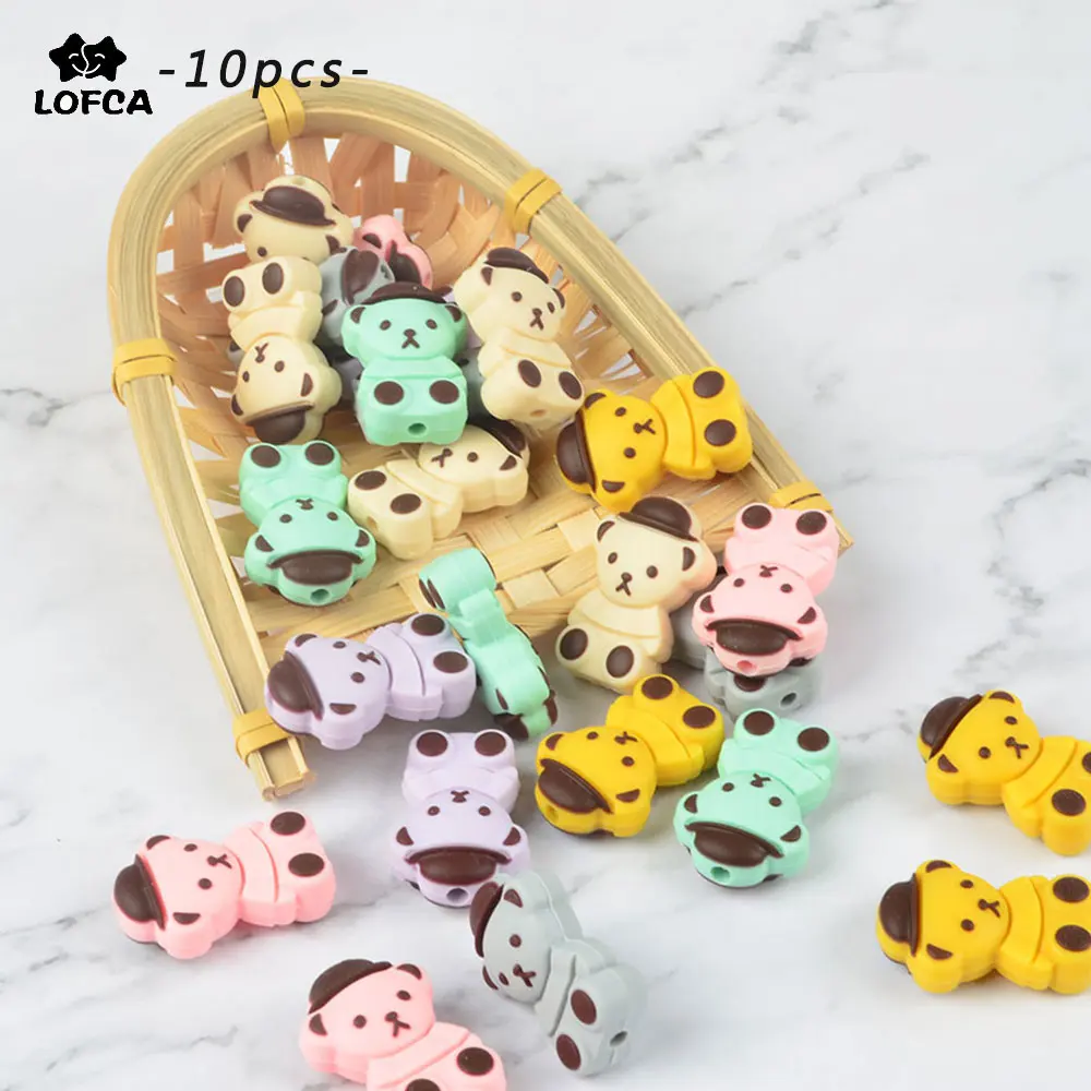 LOFCA 10pcs/lot Silicone Mini Little Bear Bead Loose Silicone Beads BPA Free DIY Necklace Pacifier Chain Baby Teething Care Toy
LOFCA 10pcs/lot Silicone Mini Little Bear Bead Loose Silicone Beads BPA Free DIY Necklace Pacifier Chain Baby Teething Care Toy