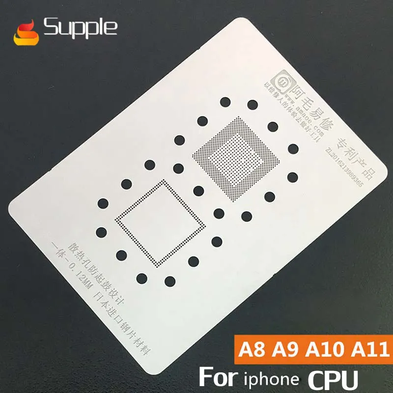 Supple for Japan imports BGA Reballing Stencil steel Maintenance steel mesh Tin plant Steel net for iphone CPU A8 A9 A10 A11
Supple for Japan imports BGA Reballing Stencil steel Maintenance steel mesh Tin plant Steel net for iphone CPU A8 A9 A10 A11