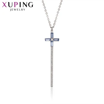 Xuping Cross Women Necklace Crystals from Swarovski Multicolor Fashion European Style Party Free Gift Wrapping S173.5-43456
Xuping Cross Women Necklace Crystals from Swarovski Multicolor Fashion European Style Party Free Gift Wrapping S173.5-43456