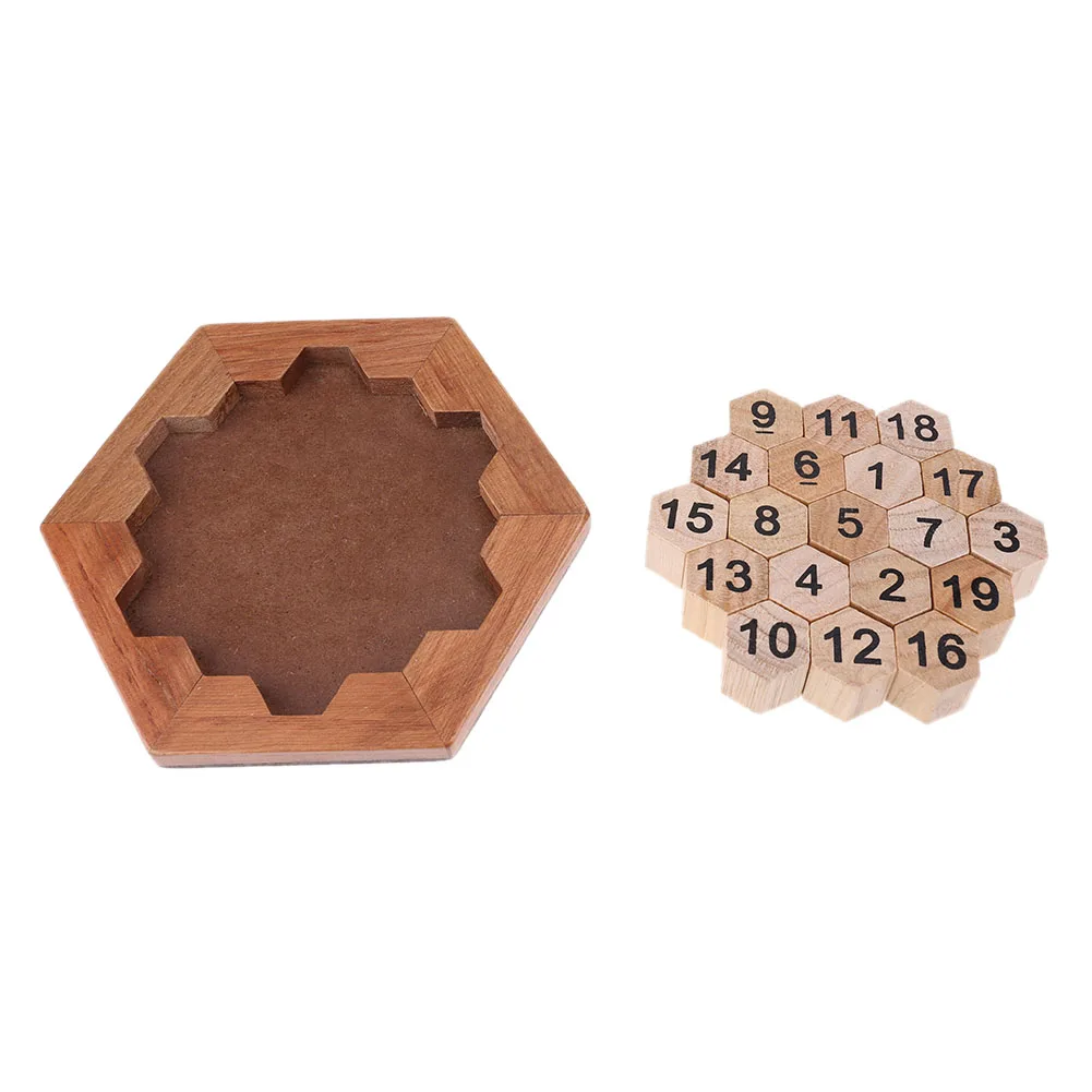 Children Wooden Number Board Kid Brain Teaser Math Game Montessori
