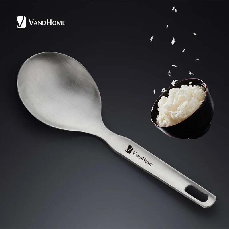 VamdHome Chinese Rice Scoop Kitchen Utensils Stainless Steel Rice Spoon With Long Handle Reusable Serving Spoon Soup Ladle
VamdHome Chinese Rice Scoop Kitchen Utensils Stainless Steel Rice Spoon With Long Handle Reusable Serving Spoon Soup Ladle