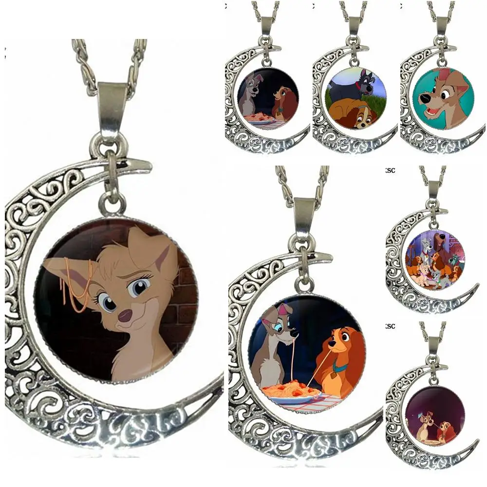 EJ Glaze Lady and the Tramp Colar Dog For Women Wedding Fashion Vintage Necklaces & Pendants Necklace With Crescent Moon Glass
EJ Glaze Lady and the Tramp Colar Dog For Women Wedding Fashion Vintage Necklaces & Pendants Necklace With Crescent Moon Glass