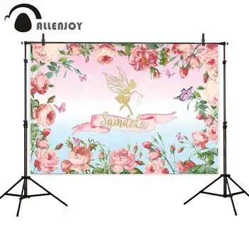 Allenjoy backdrop for photographic studio gorgeous golden elf beautiful pink roses butterfly surround background photocall
Allenjoy backdrop for photographic studio gorgeous golden elf beautiful pink roses butterfly surround background photocall