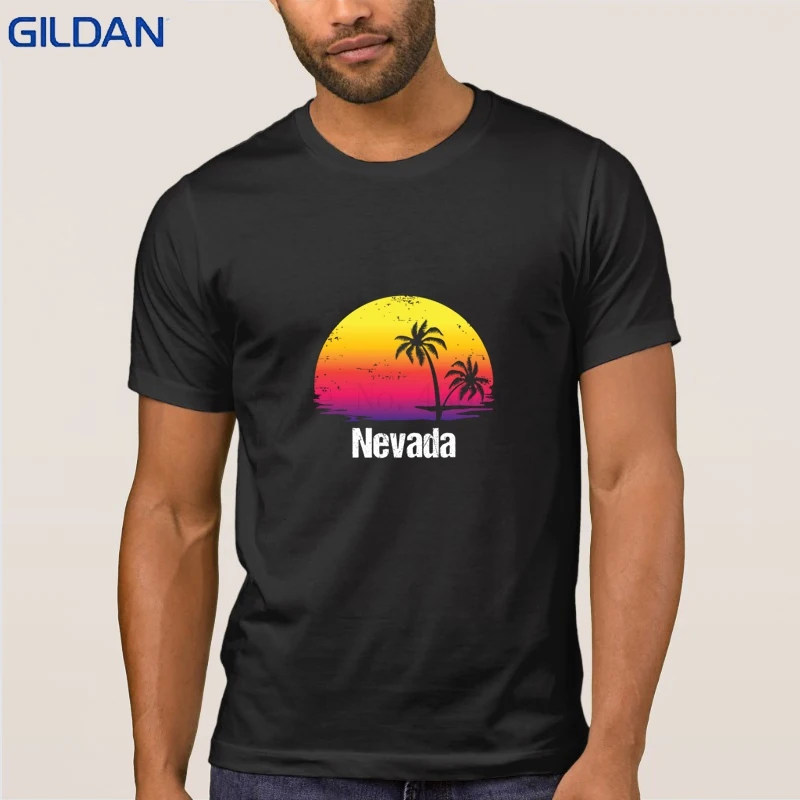 Юмор летние каникулы Nevada футболка одноцветное Цвет Camiseta для Для мужчин веселый