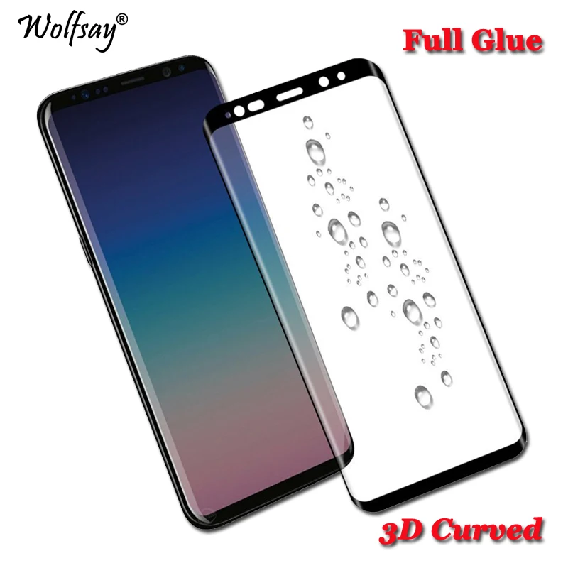 3D изогнутая Защитная пленка для экрана Samsung Galaxy S8 Plus закаленное стекло полностью
