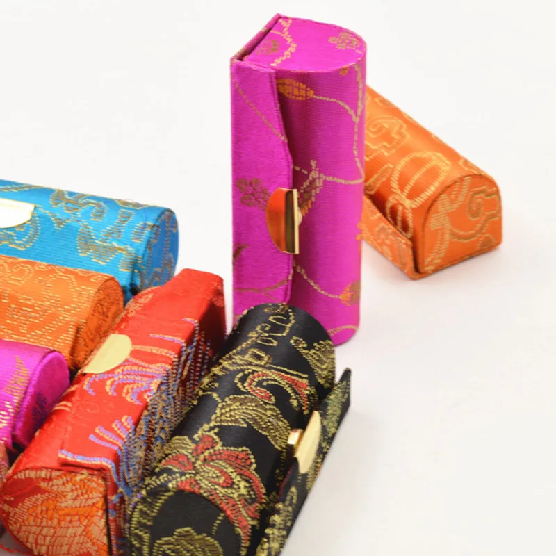 Lipstick Case with Mirror Satin Silky Fabric Floral Printed Lip Stick Holder Jewelry Storage Box 789
Lipstick Case with Mirror Satin Silky Fabric Floral Printed Lip Stick Holder Jewelry Storage Box 789