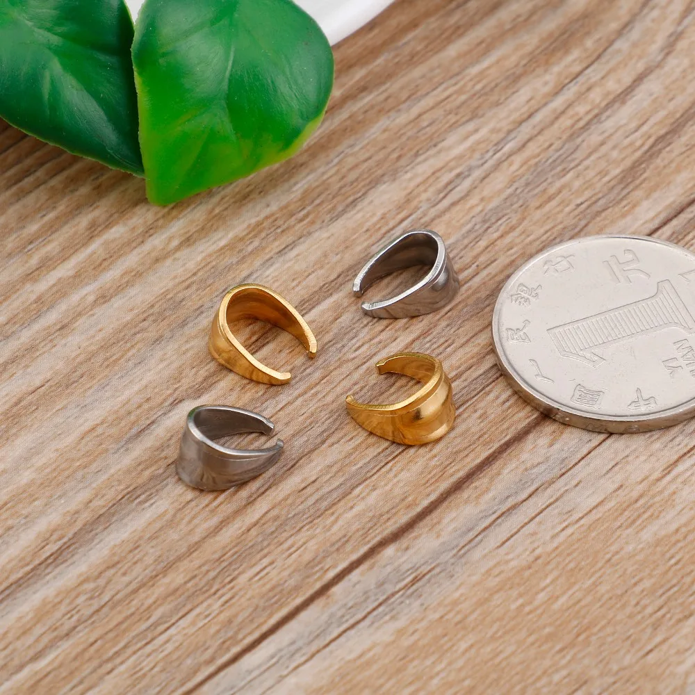 5pcs/lot 8*10mm Stainless Steel Pendant Pinch Bail Clasps For DIY Jewelry Findings 18k Gold Silver Accessories
5pcs/lot 8*10mm Stainless Steel Pendant Pinch Bail Clasps For DIY Jewelry Findings 18k Gold Silver Accessories