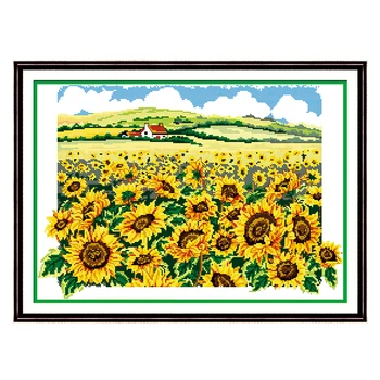 Joy Sunday chinese cross stitch diy The sunflower flower DMC14CT11CTcottonfabric livingroom dininghall restaurant home painting
Joy Sunday chinese cross stitch diy The sunflower flower DMC14CT11CTcottonfabric livingroom dininghall restaurant home painting