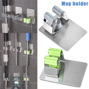 304 Stainless Steel Mop Broom Holder Self Adhesive Wall Mounted Storage Organizer HY99
304 Stainless Steel Mop Broom Holder Self Adhesive Wall Mounted Storage Organizer HY99