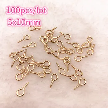 100pcs/lot 5x10mm Small Sheep Eyes Nail Screw Gold/Silver Color For Beaded pendant Jewelry Accessories
100pcs/lot 5x10mm Small Sheep Eyes Nail Screw Gold/Silver Color For Beaded pendant Jewelry Accessories