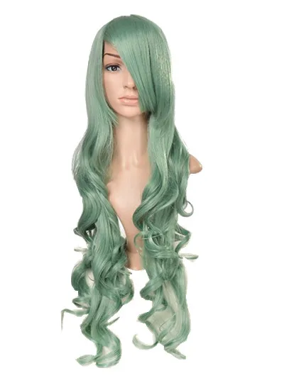 Curly Wig Fei-Show Synthetic Heat Resistant Cover Face Bangs Carnival Hair Halloween Cos-play Party Women Female Green Hairpiece
Curly Wig Fei-Show Synthetic Heat Resistant Cover Face Bangs Carnival Hair Halloween Cos-play Party Women Female Green Hairpiece