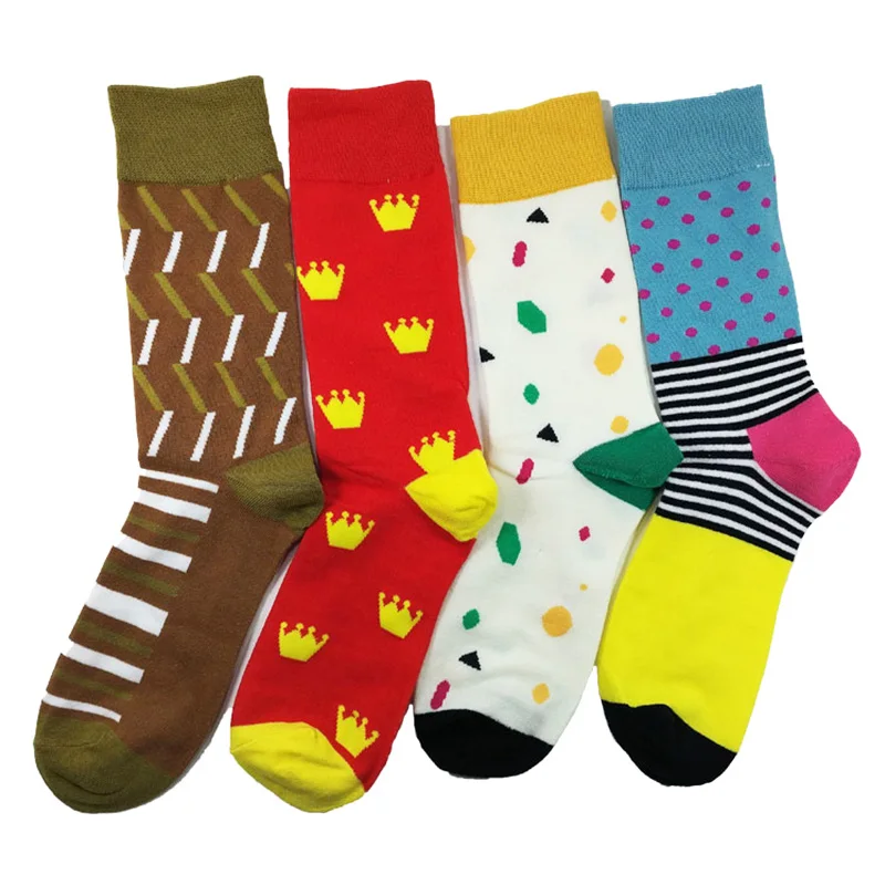 Colored Striped Dot Cotton Print Art Jacquard Long Hit Color Casual Happy Socks Clothing Accessories
Colored Striped Dot Cotton Print Art Jacquard Long Hit Color Casual Happy Socks Clothing Accessories