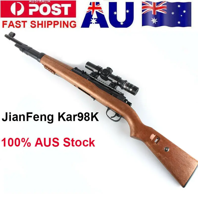 ZhenDuo Toys Manual Bolt Action JF 98K Gel Ball Blaster Toy Sniper Water Bullets Mag-fed AU
ZhenDuo Toys Manual Bolt Action JF 98K Gel Ball Blaster Toy Sniper Water Bullets Mag-fed AU
