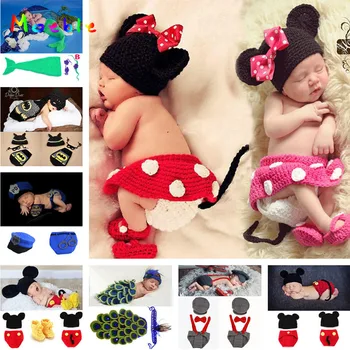 Mickey Design Baby Girl Crochet Photo Props Knitted Baby Hat Skirt PANTS Shoes Set Newborn Photography Costume 1set MZS-14109
Mickey Design Baby Girl Crochet Photo Props Knitted Baby Hat Skirt PANTS Shoes Set Newborn Photography Costume 1set MZS-14109