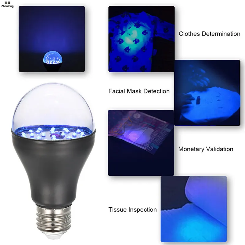 E27 7W UV Light Bulb UV Ultraviolet Fluorescent CFL Led Bulb Spiral Enegy Saving Black Light Violet Lamps 110v 220v 2835 Smd
E27 7W UV Light Bulb UV Ultraviolet Fluorescent CFL Led Bulb Spiral Enegy Saving Black Light Violet Lamps 110v 220v 2835 Smd