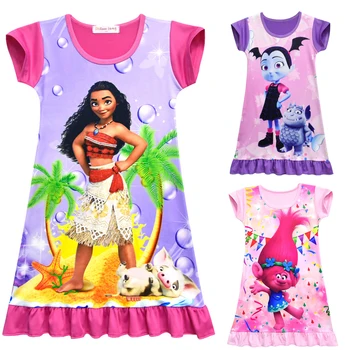 New Summer Girl Dress Cartoon Moana for Girls Clothes Print Baby trolls Pink Princess Party Dress Children Kids Vaiana Clothing
New Summer Girl Dress Cartoon Moana for Girls Clothes Print Baby trolls Pink Princess Party Dress Children Kids Vaiana Clothing