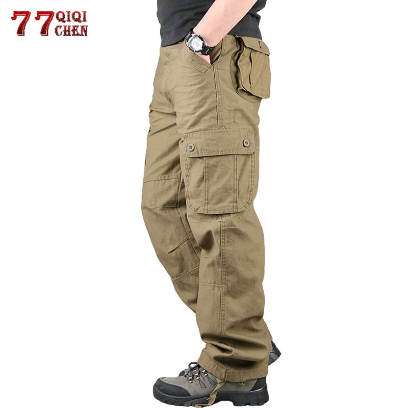 Overalls Men Cargo Pants Casual Multi Pockets Military Tactical Pants Pantalon Hombre Sweatpants Straight Trousers Plus Size 44
Overalls Men Cargo Pants Casual Multi Pockets Military Tactical Pants Pantalon Hombre Sweatpants Straight Trousers Plus Size 44
