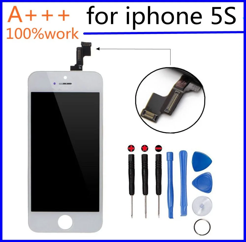 AAANo dead pix LCD Screen Assembly Replacement Display Touch Screen Digitizer for iphone 5S lcd Black/White Color Free Shipping
AAANo dead pix LCD Screen Assembly Replacement Display Touch Screen Digitizer for iphone 5S lcd Black/White Color Free Shipping