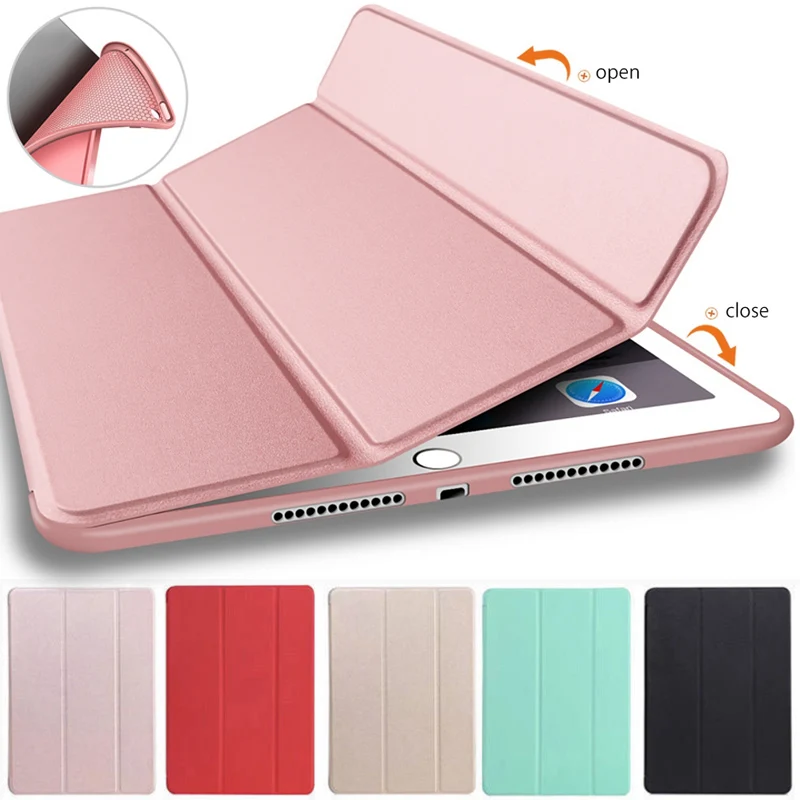Silicone Shell For Apple iPad 9.7 inch 6th 2018 Soft TPU Back Stand Smart Flip Case For New iPad 2018 Model A1893 A1954 
Silicone Shell For Apple iPad 9.7 inch 6th 2018 Soft TPU Back Stand Smart Flip Case For New iPad 2018 Model A1893 A1954