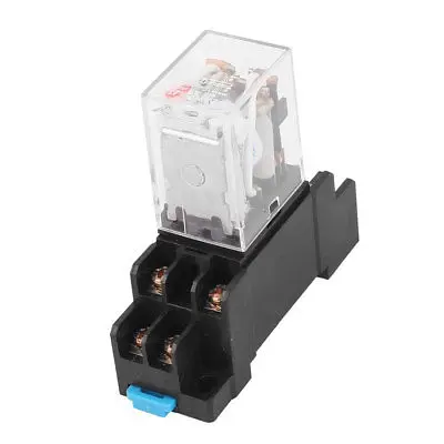 JQX-13FL AC 12V Coil 8 Screw Terminals DPDT 35mm DIN Rail Power Relay w Socket
JQX-13FL AC 12V Coil 8 Screw Terminals DPDT 35mm DIN Rail Power Relay w Socket