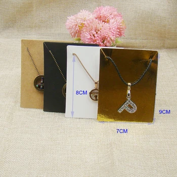 zerongE jewelry 7*9cm white/kraft/black/gold paper jewelry package & display card necklace packing card 100pcs custom cost extra
zerongE jewelry 7*9cm white/kraft/black/gold paper jewelry package & display card necklace packing card 100pcs custom cost extra