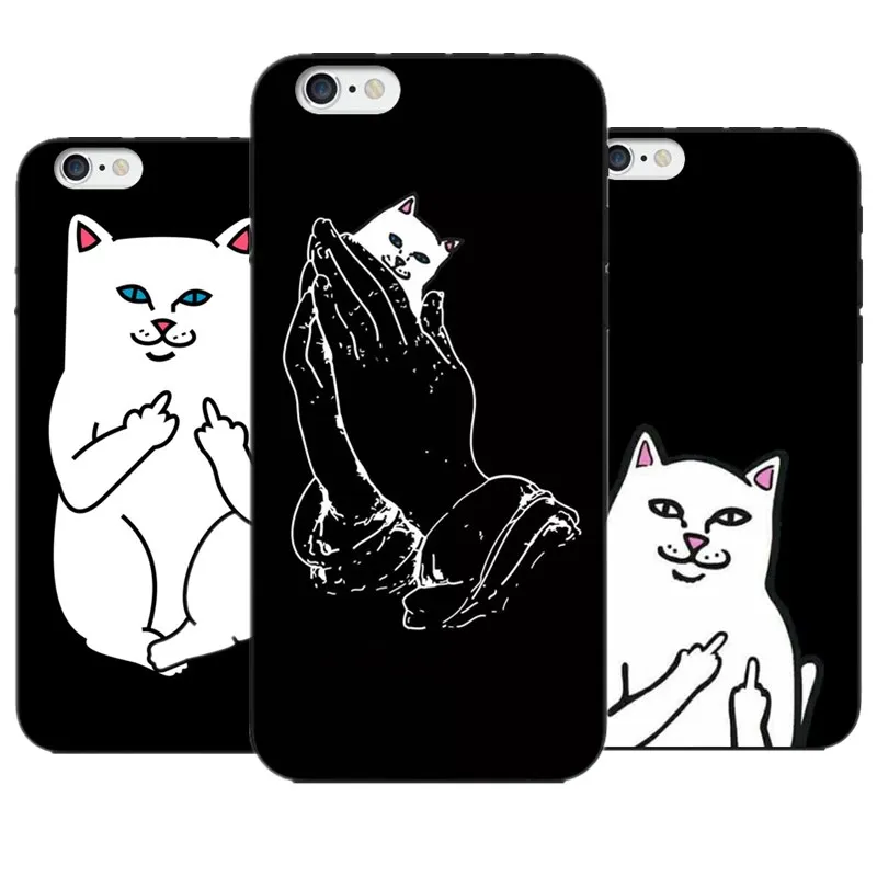 Cartoon Cute Middle finger Cat Soft silicone case for iphone 6 6s Plus phone cover for iphone 7 plus 5s SE Capa Funda Coque Skin
Cartoon Cute Middle finger Cat Soft silicone case for iphone 6 6s Plus phone cover for iphone 7 plus 5s SE Capa Funda Coque Skin