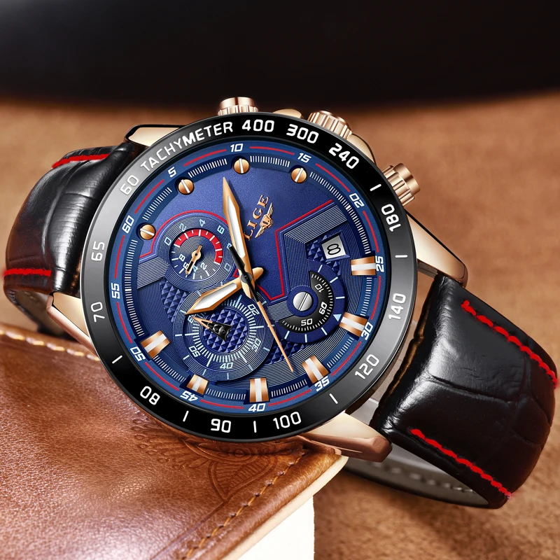 LIGE Fashion Mens Watches Top Brand Luxury Business Quartz Watch Men Leather Waterproof Sport Chronograph Male Relogio Masculino
LIGE Fashion Mens Watches Top Brand Luxury Business Quartz Watch Men Leather Waterproof Sport Chronograph Male Relogio Masculino