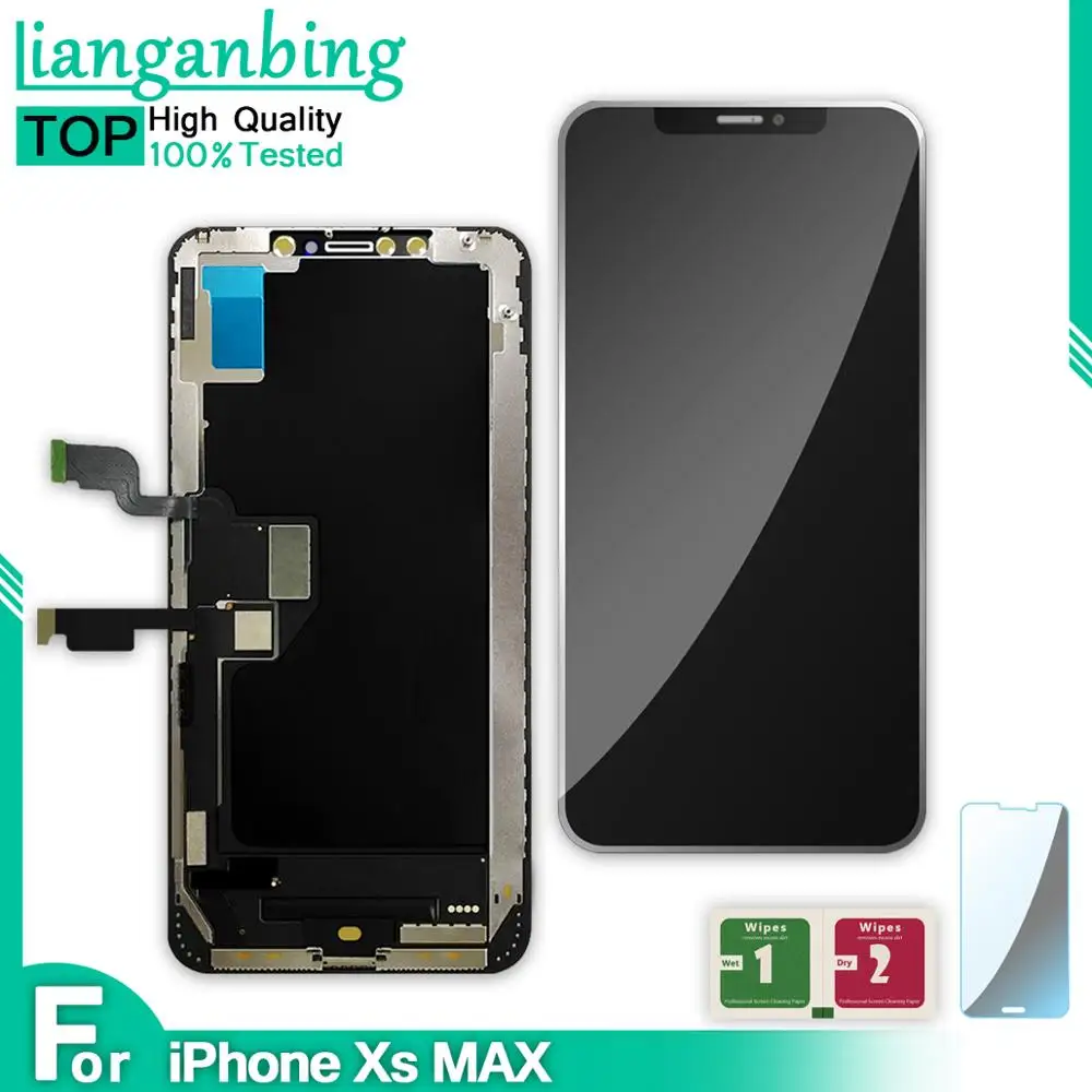 AAA+ Quality LCD For iPhone XS Max LCD Display 100% Tested Working Touch Screen With Digitizer Replacement Assembly Parts Black
AAA+ Quality LCD For iPhone XS Max LCD Display 100% Tested Working Touch Screen With Digitizer Replacement Assembly Parts Black