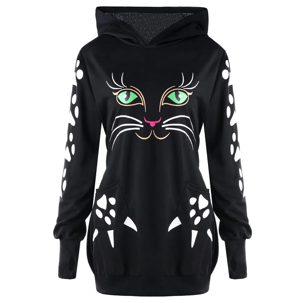 Cool girls hooded hoodies Womens Sweatshirt Cat Print Hoodie With Ears Pullover Tops Blouse ladies tracksuits womens clothing
Cool girls hooded hoodies Womens Sweatshirt Cat Print Hoodie With Ears Pullover Tops Blouse ladies tracksuits womens clothing