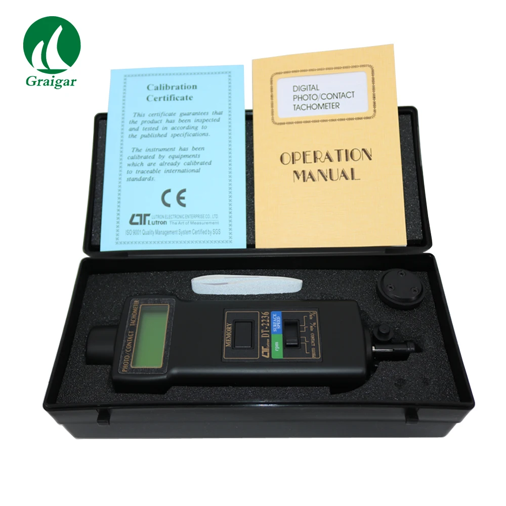 Tachometer DT-2236 Used to Measure Rotative Velocity SSurface Speed Frequency of Motor
Tachometer DT-2236 Used to Measure Rotative Velocity SSurface Speed Frequency of Motor