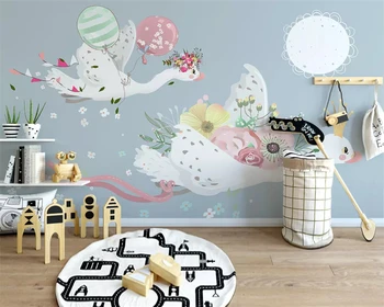 beibehang Custom silky papel de parede wallpaper Nordic modern minimalist hand-painted animal children's room mural background
beibehang Custom silky papel de parede wallpaper Nordic modern minimalist hand-painted animal children's room mural background