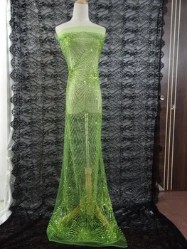 New fashion French net lace fabric Glitter mesh tulle fabric embroidery clothing material with glued glitter
New fashion French net lace fabric Glitter mesh tulle fabric embroidery clothing material with glued glitter