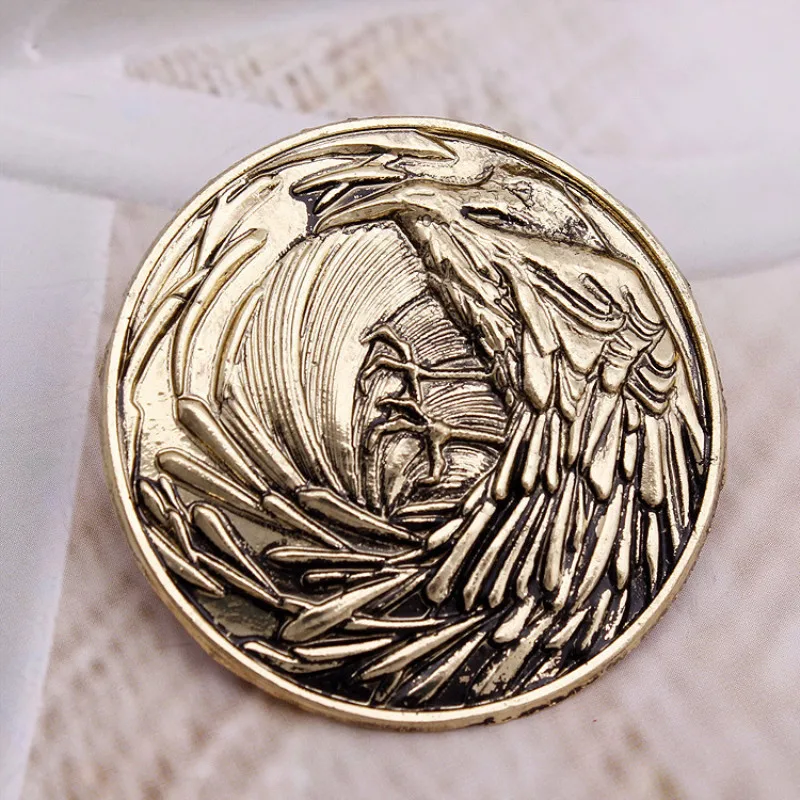 New Game of thrones Action Figure Crow Night's Badge Song of Ice and Fire Inspired Fantasy Brooch Pin Stark GOT Collection Toys
New Game of thrones Action Figure Crow Night's Badge Song of Ice and Fire Inspired Fantasy Brooch Pin Stark GOT Collection Toys