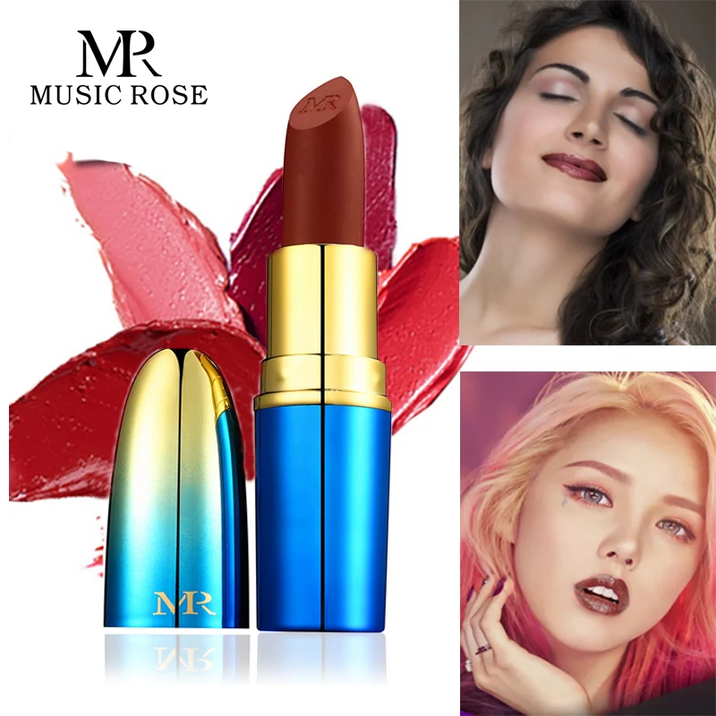 MUSIC ROSE New Sale 24colors Bullet Matte Lipstick Korean Fashion Women Sexy Red Lipstick Waterproof Moisturzer Long-lasting Lip
MUSIC ROSE New Sale 24colors Bullet Matte Lipstick Korean Fashion Women Sexy Red Lipstick Waterproof Moisturzer Long-lasting Lip