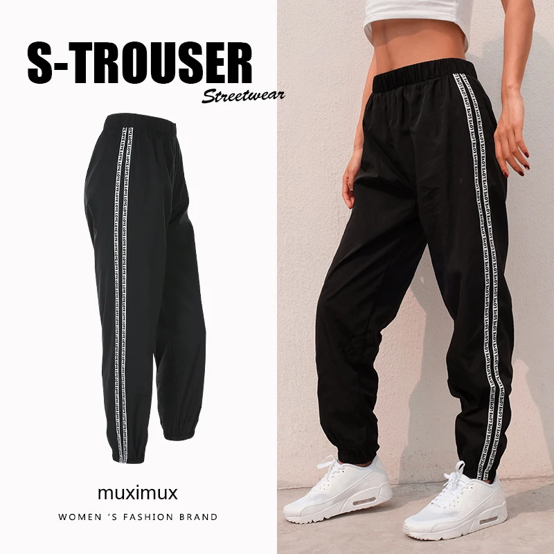 2018 Summer Women Pants Series Streetwear Color-block High Waist Joggers Trousers Harem Pants Sweatpants
2018 Summer Women Pants Series Streetwear Color-block High Waist Joggers Trousers Harem Pants Sweatpants
