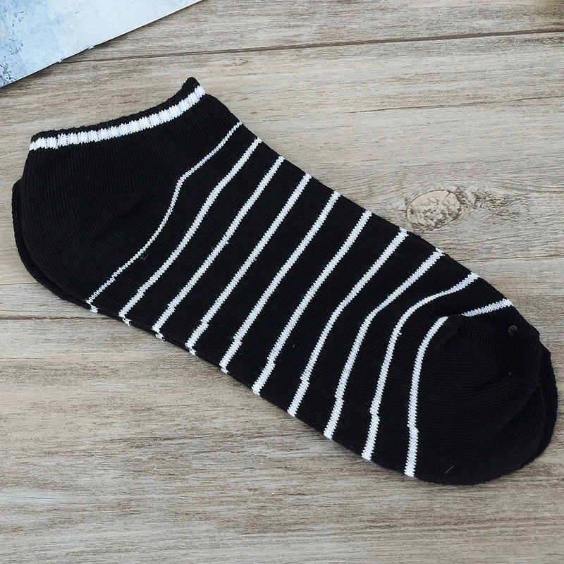 1 пара дышащих спортивных носков для мужчин удобные короткие носки в полоску