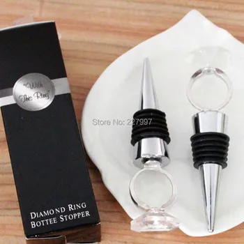 60pcs Home Practical Party Favor Crystal Diamond Ring Wine Stopper Bridal Shower Christening Wedding Party Favour Gifts
60pcs Home Practical Party Favor Crystal Diamond Ring Wine Stopper Bridal Shower Christening Wedding Party Favour Gifts