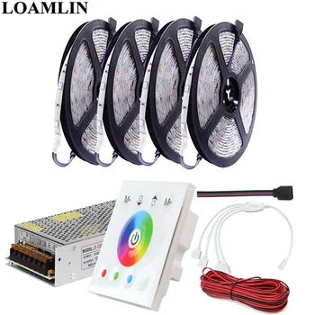 RGB Led Strip Flexible Light 5050SMD 30Leds/m RGB Touch Panel Led Controller DC12V Led Transformer Kit 5-20M
RGB Led Strip Flexible Light 5050SMD 30Leds/m RGB Touch Panel Led Controller DC12V Led Transformer Kit 5-20M