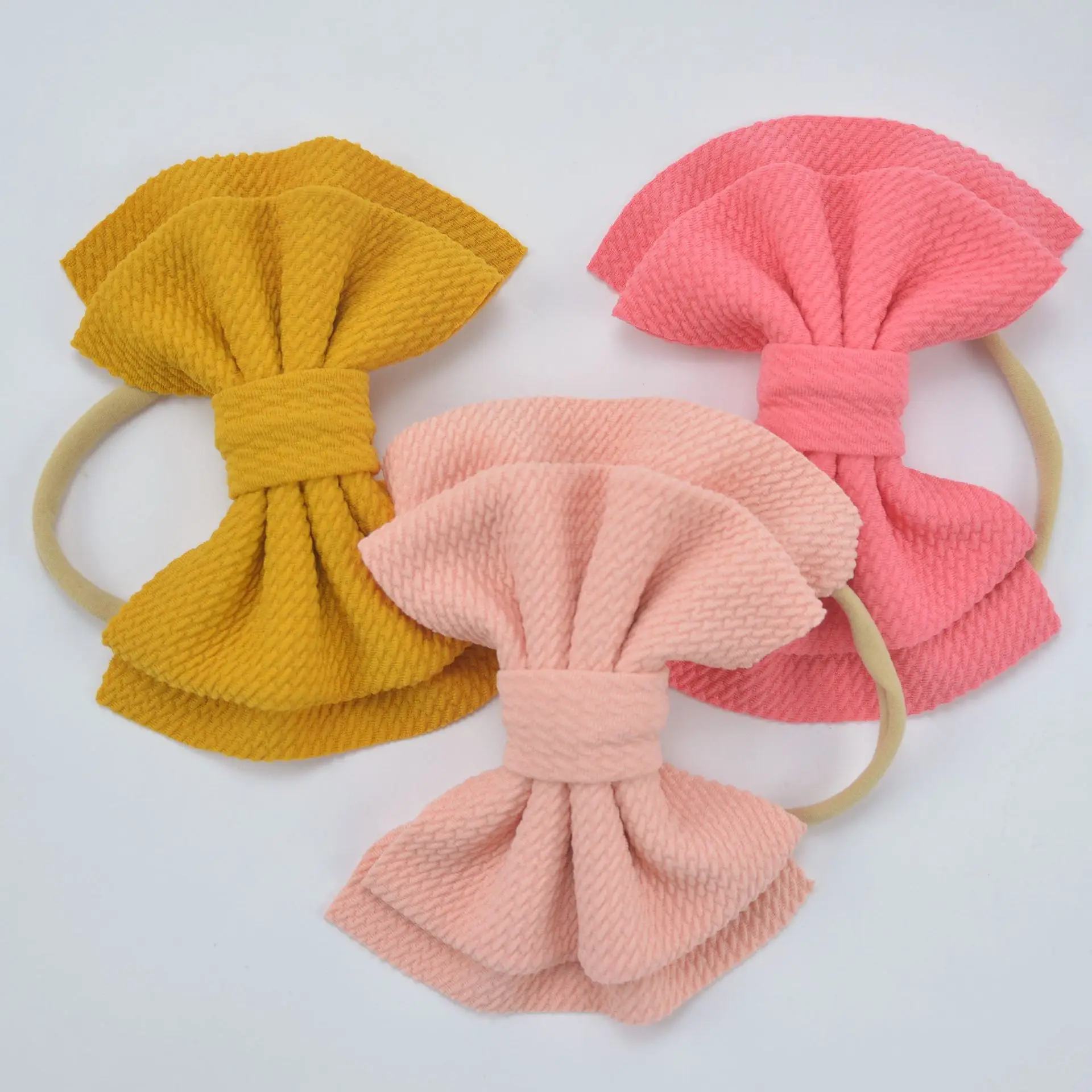 36pc/lot Large 4.7" Cotton Bow Nylon Baby Headband Girls Hair Bow with Skinny Nylon Headband,School Girl Knotbow Nylon Headbands
36pc/lot Large 4.7" Cotton Bow Nylon Baby Headband Girls Hair Bow with Skinny Nylon Headband,School Girl Knotbow Nylon Headbands