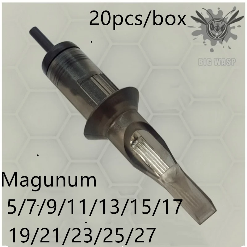 Safety Cartridge Tattoo Needle Single Stack Magnum BIGWASP Factory Wholesale Supply Grey 5/7/9/11/13/15/17/19/21/23/25/27M1
Safety Cartridge Tattoo Needle Single Stack Magnum BIGWASP Factory Wholesale Supply Grey 5/7/9/11/13/15/17/19/21/23/25/27M1