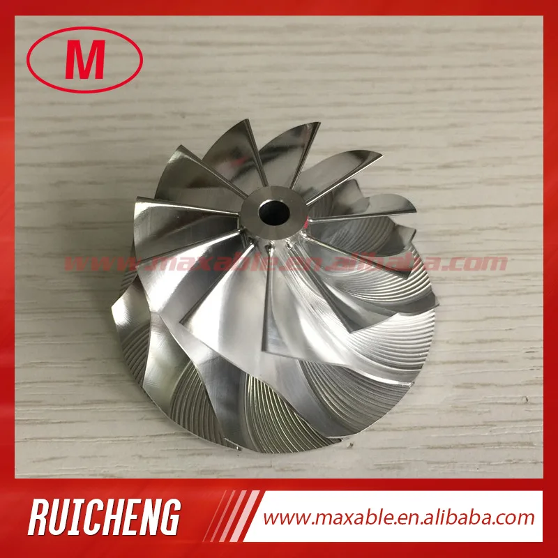 N54 upgrade 42.70/56.00m 11+0 blades Turbocharger Billet/Milling/aluminum 2024 compressor wheel 
N54 upgrade 42.70/56.00m 11+0 blades Turbocharger Billet/Milling/aluminum 2024 compressor wheel