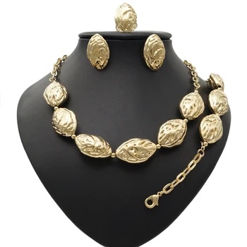 YulailDubai gold-color Luxury Jewelry Sets Brand Bridal nigerian jewelry set for women Fashion African Beads Jewelry Sets design
YulailDubai gold-color Luxury Jewelry Sets Brand Bridal nigerian jewelry set for women Fashion African Beads Jewelry Sets design