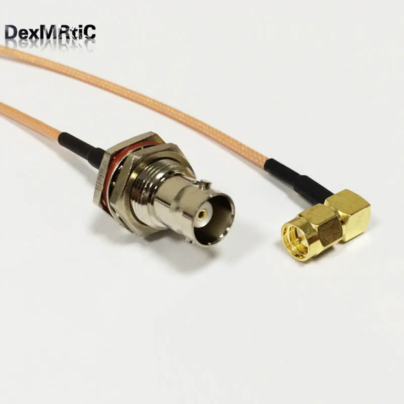 1PC New SMA Male Right Angle To BNC Female Jack nut pigtail cable RG316 Wholesale Fast Ship 15CM 6" Adapter
1PC New SMA Male Right Angle To BNC Female Jack nut pigtail cable RG316 Wholesale Fast Ship 15CM 6" Adapter