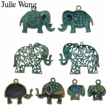 Julie Wang 4PCS Elephant Charms Animal Multiple Shapes Antique Green Alloy Necklace Pendant Bracelet Jewelry Making Accessory
Julie Wang 4PCS Elephant Charms Animal Multiple Shapes Antique Green Alloy Necklace Pendant Bracelet Jewelry Making Accessory